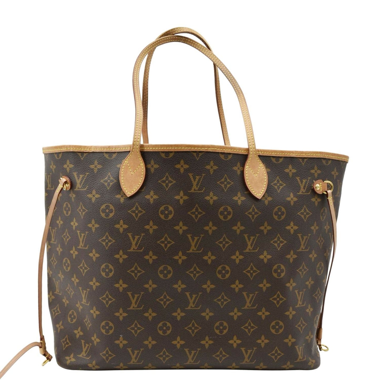 LOUIS VUITTON Neverfull GM Monogram Canvas Shoulder Bag Fuchsia