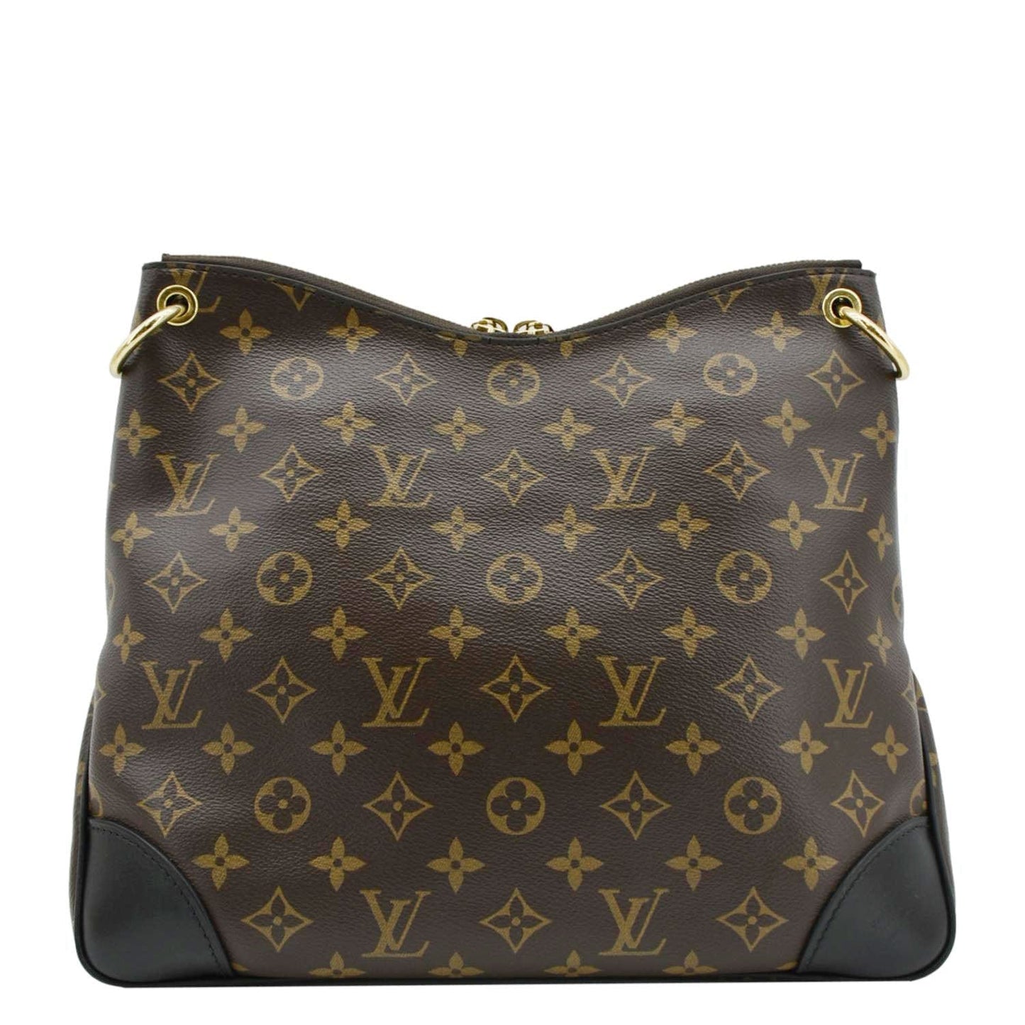 LOUIS VUITTON Odeon MM Monogram Canvas Shoulder Bag Brown