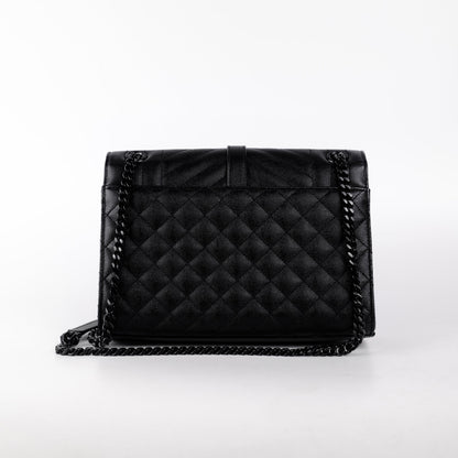 Saint Laurent Envelope Black Shoulder Bag Black