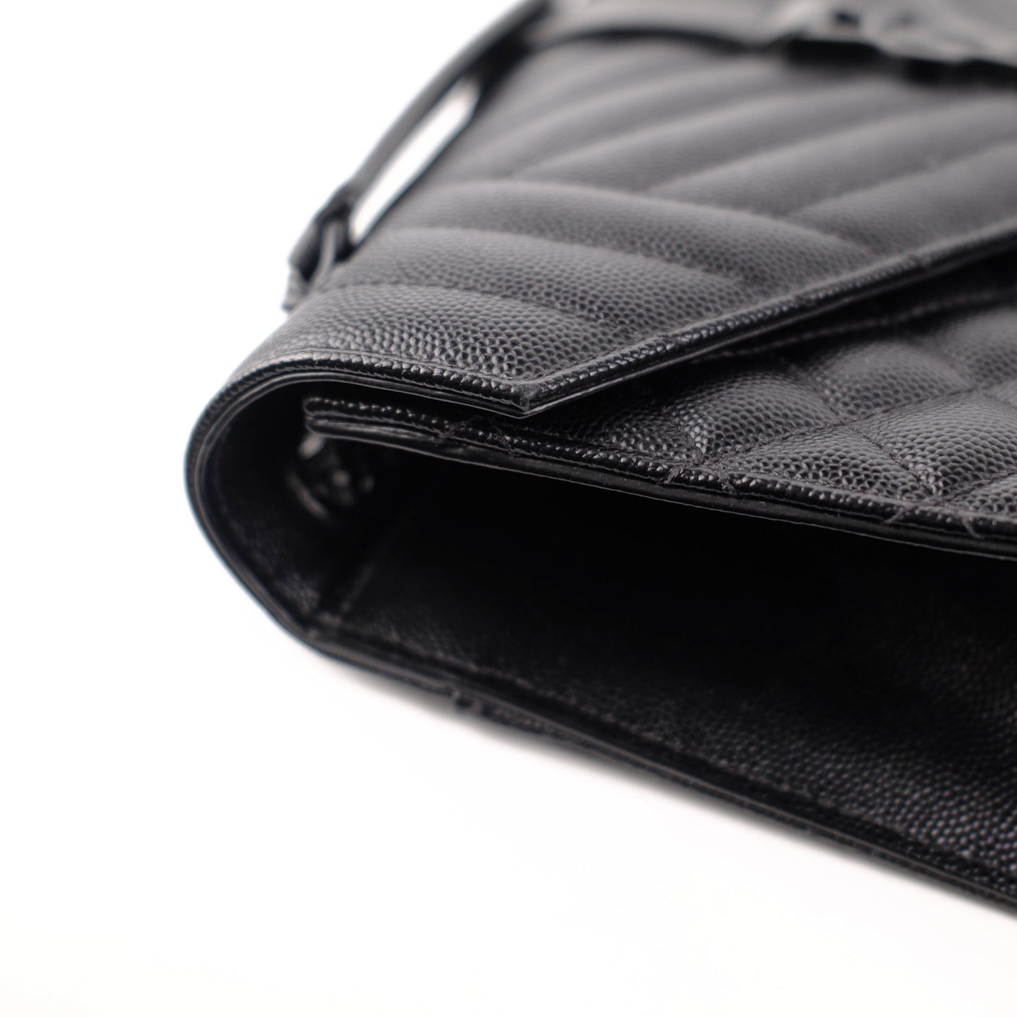 Saint Laurent Envelope Black Shoulder Bag Black