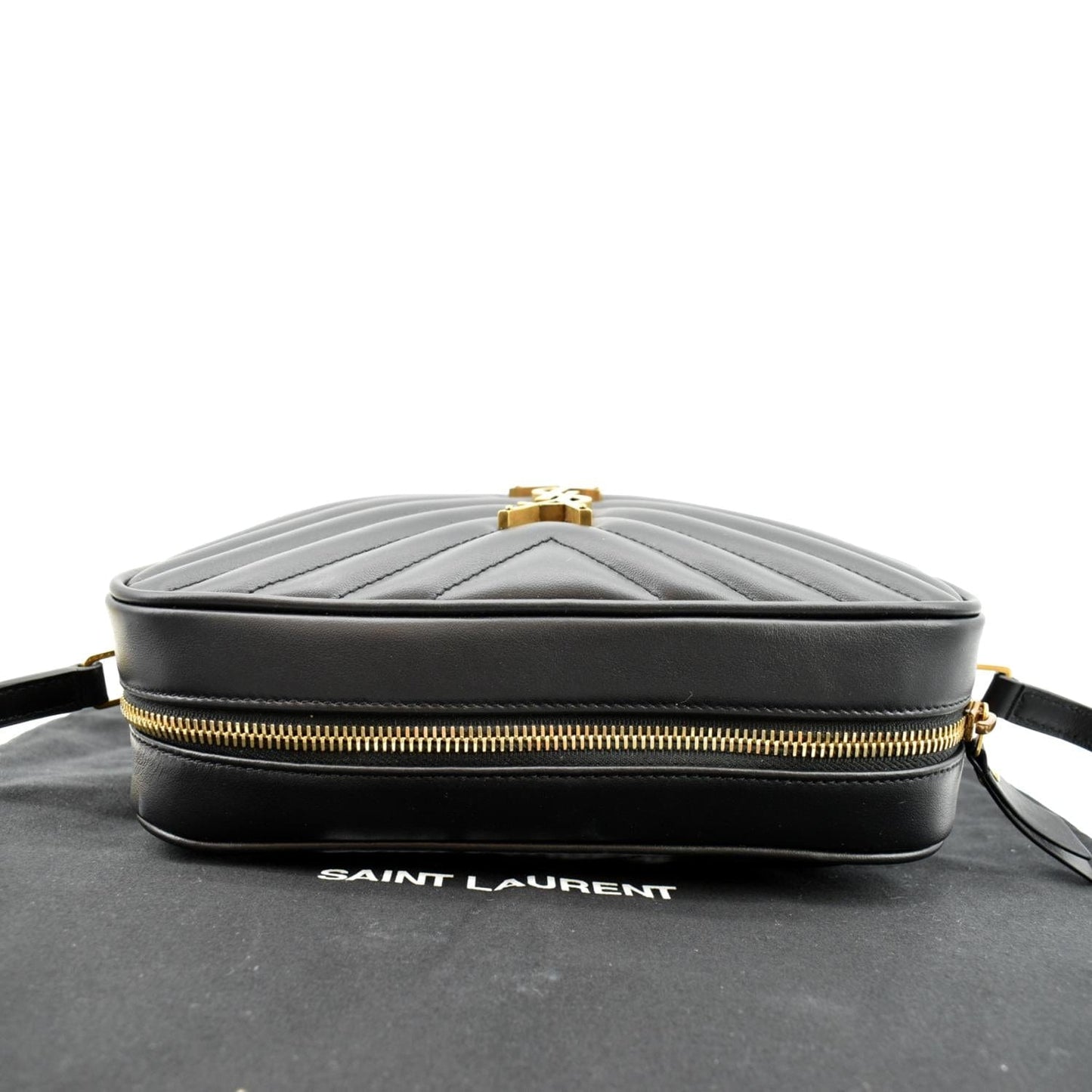 Saint Laurent Lou Leather Black Crossbody Style 17