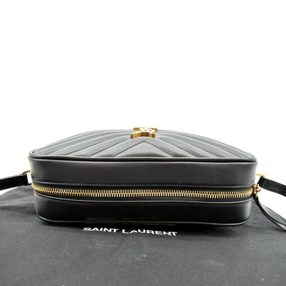 Saint Laurent Lou Leather Black Crossbody Style 17