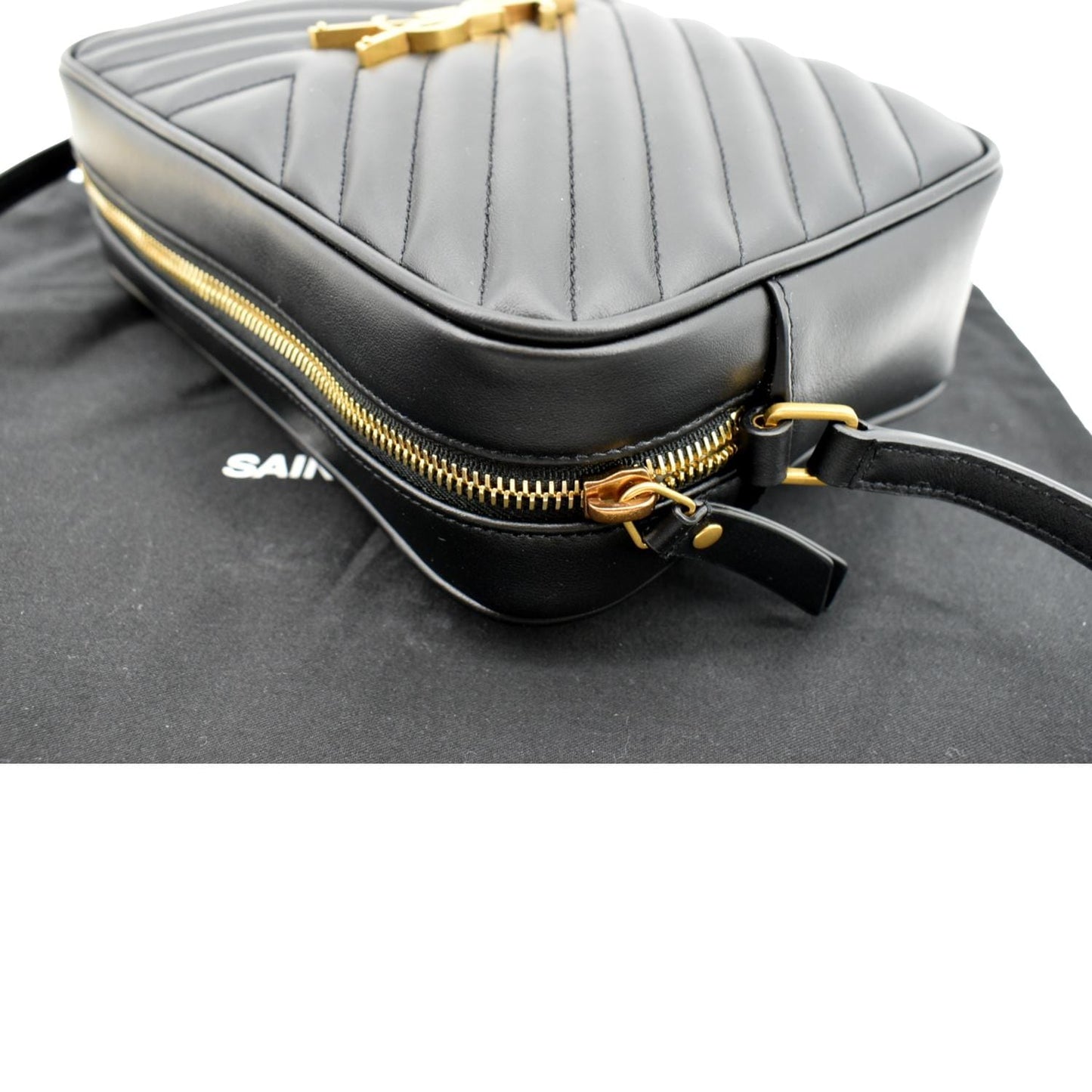 Saint Laurent Lou Leather Black Crossbody Style 17