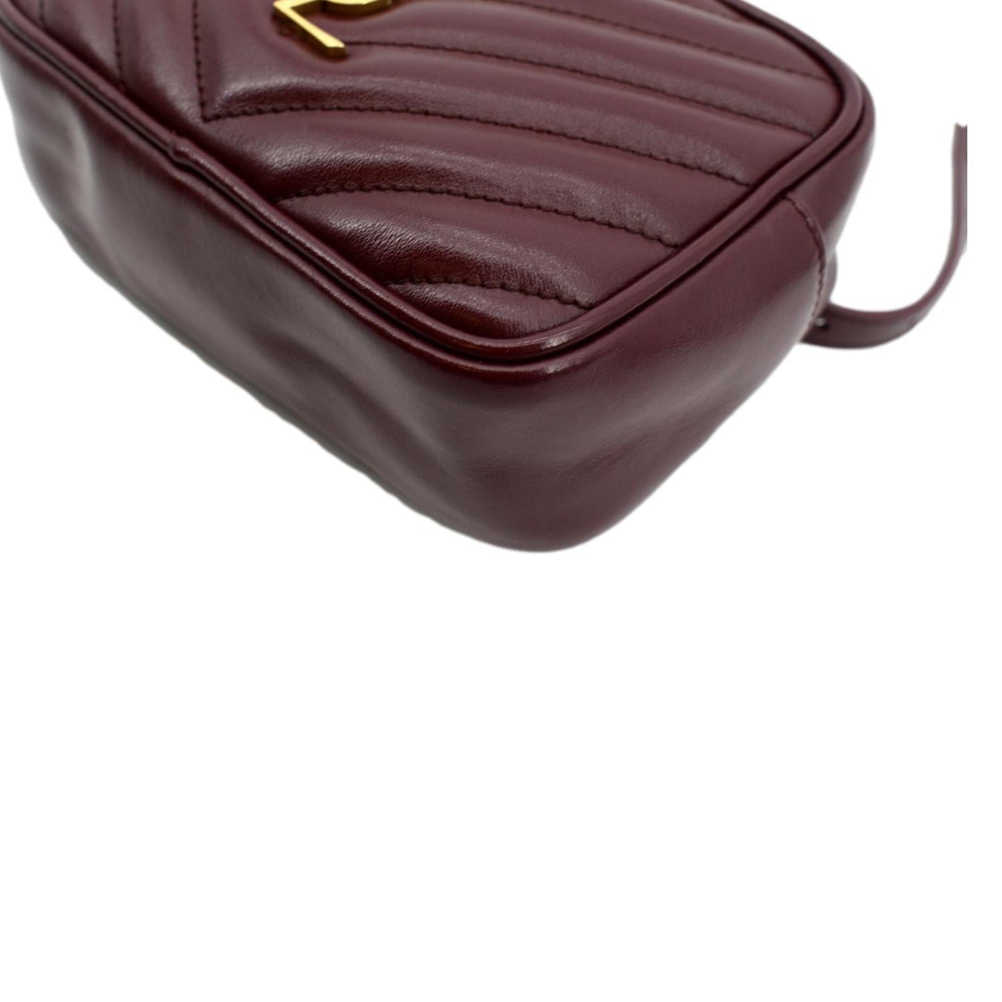 Saint Laurent Lou Leather Red Crossbody Style 5