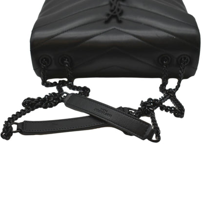 Saint Laurent Loulou Leather Black Shoulder Bag Style 5