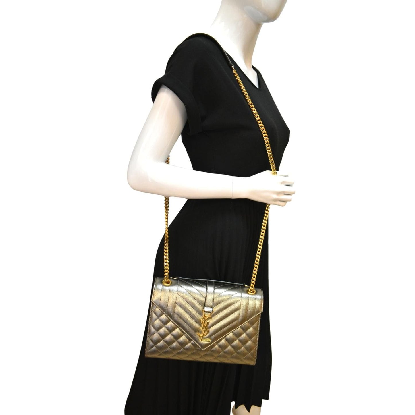Saint Laurent Envelope Leather Red Shoulder Bag Style 7