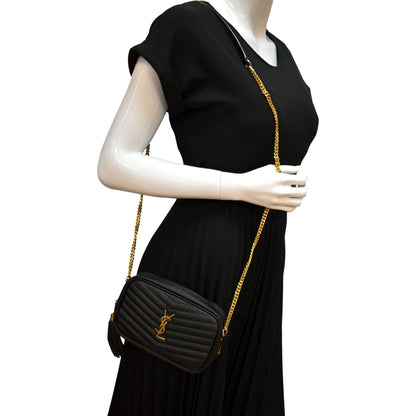 Saint Laurent Lou Leather Black Crossbody Style 18