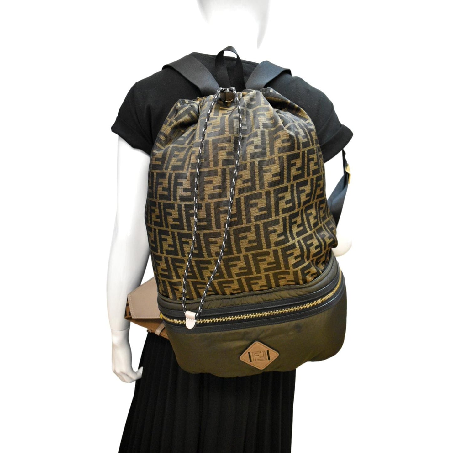 Fendi Luxury Canvas Red Backpack Style 5