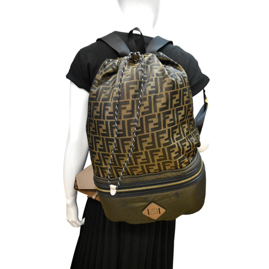 Fendi Luxury Canvas Red Backpack Style 5