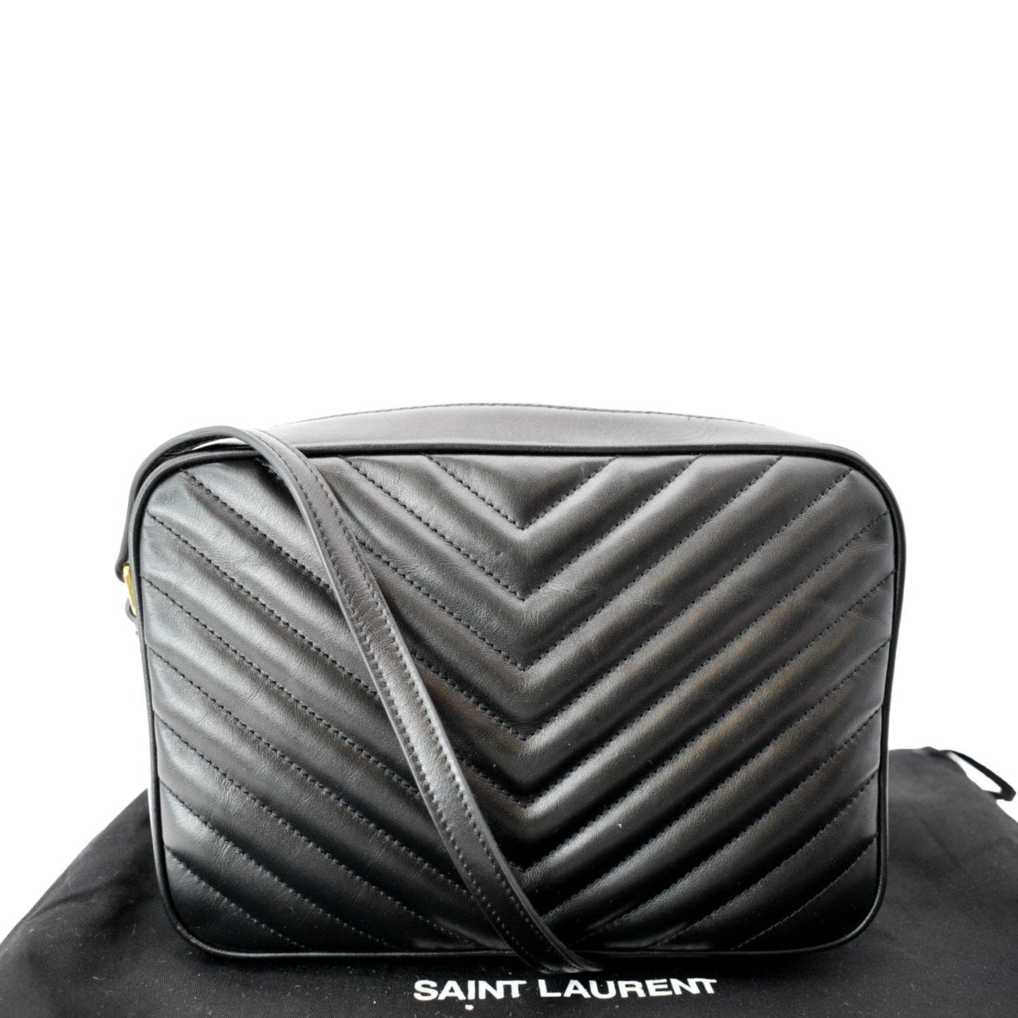 Saint Laurent Lou Leather Black Crossbody Style 11