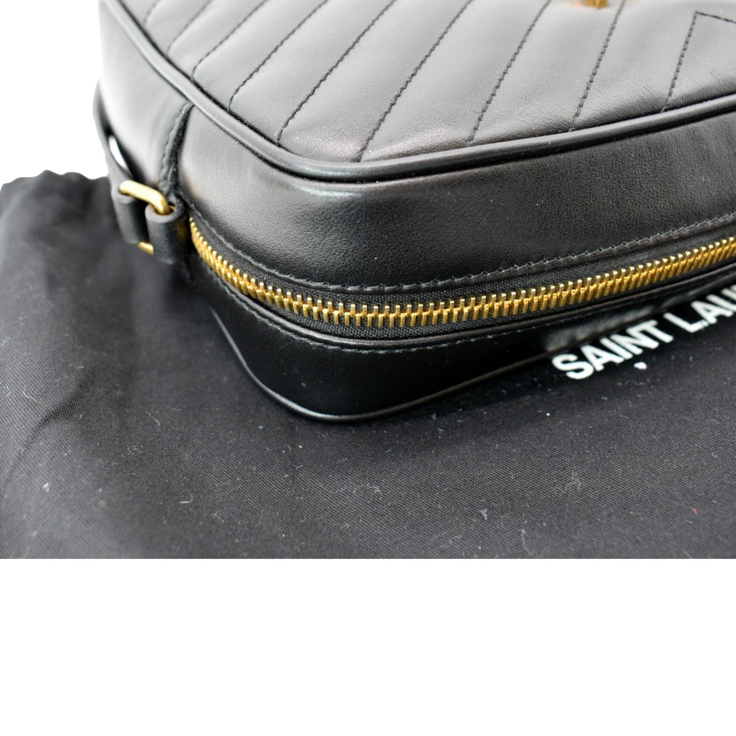 Saint Laurent Lou Leather Black Crossbody Style 11