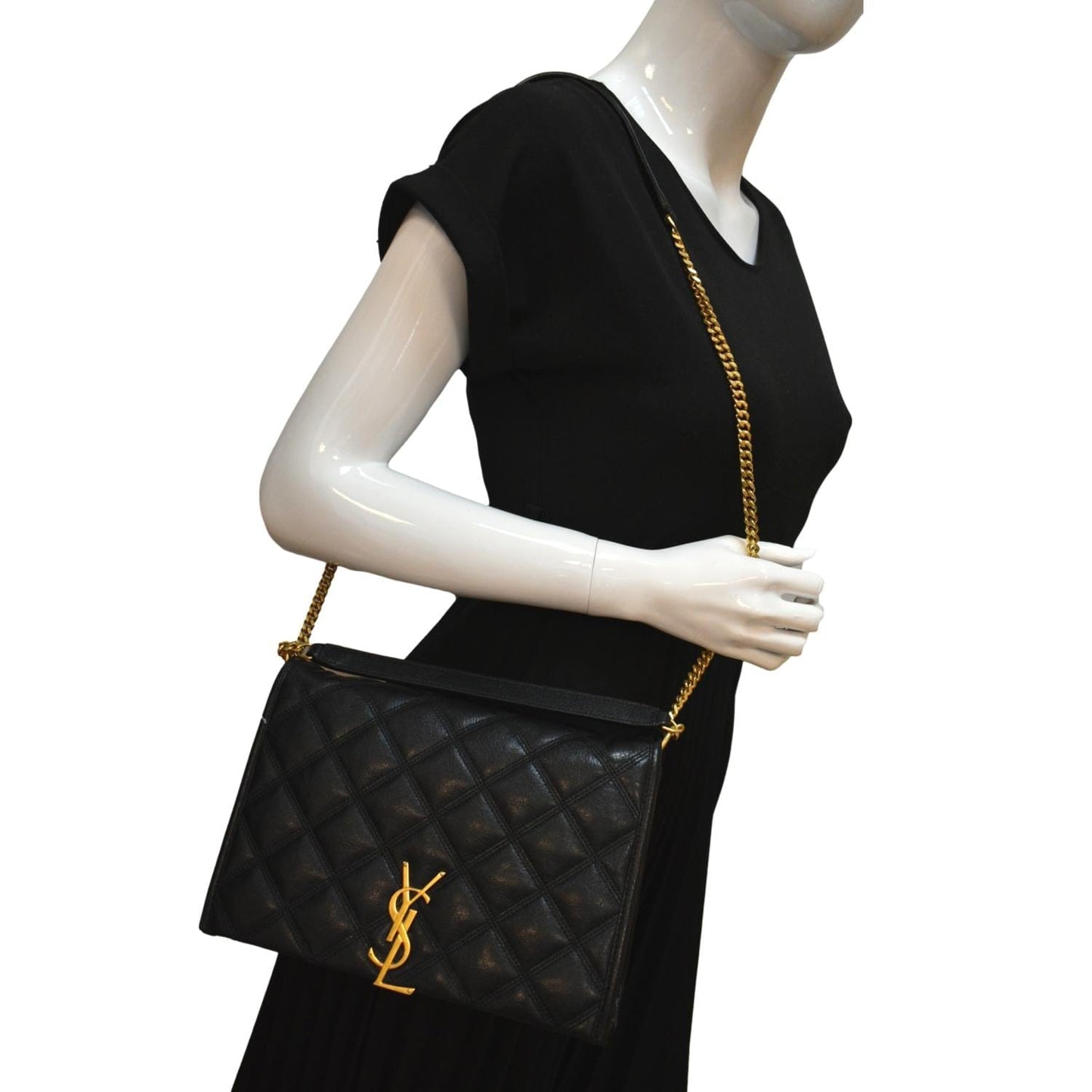 Saint Laurent Leather Black Shoulder Bag Style 4