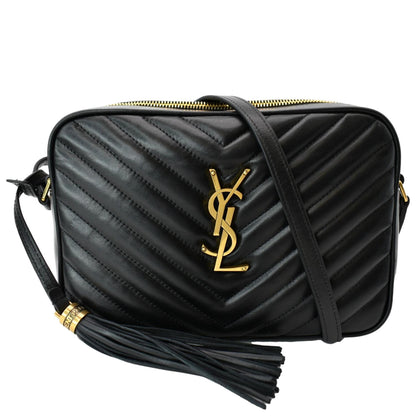 Saint Laurent Lou Leather Black Crossbody Style 12