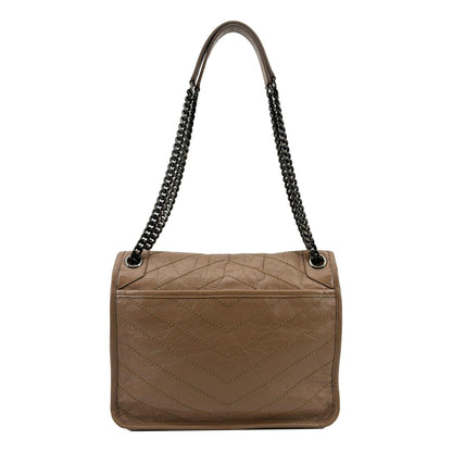 Saint Laurent Niki Leather Brown Crossbody