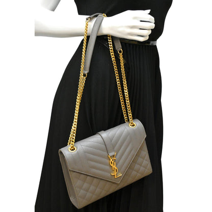 Saint Laurent Envelope Leather Red Crossbody Leather