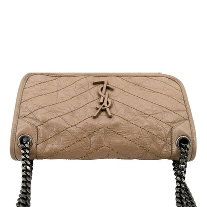 Saint Laurent Niki Leather Brown Crossbody