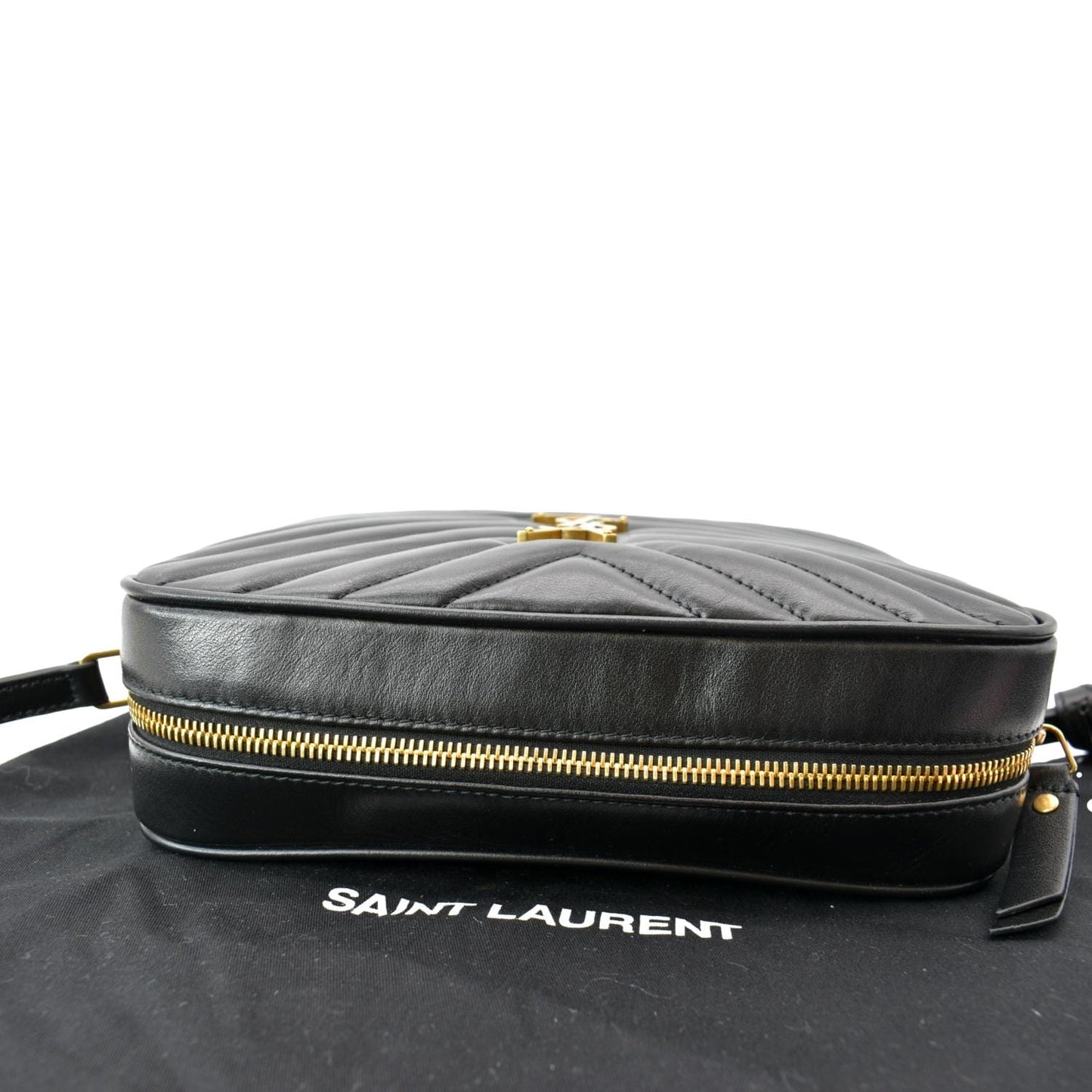 Saint Laurent Lou Leather Black Crossbody Style 12