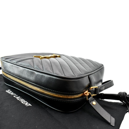 Saint Laurent Lou Leather Black Crossbody Style 12