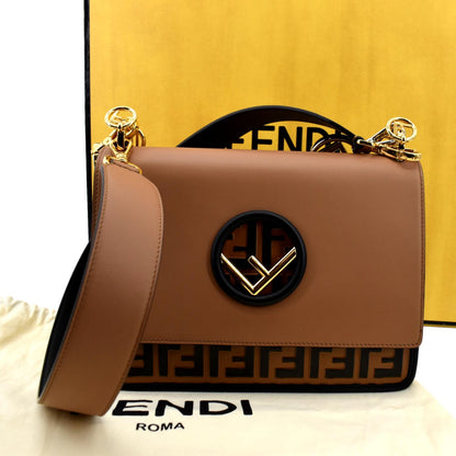 Fendi Kan I Leather Red Shoulder Bag Style 4