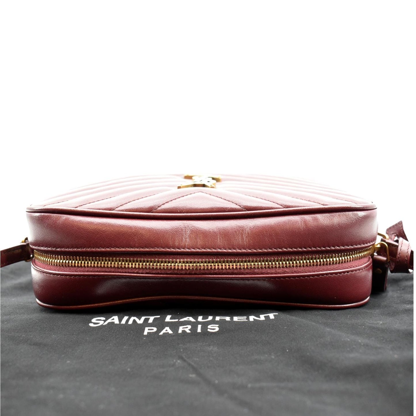 Saint Laurent Lou Leather Red Crossbody Style 6