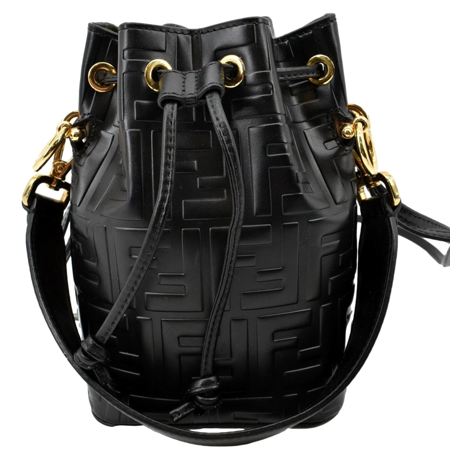 Fendi Mon Tresor Leather Black Handbag