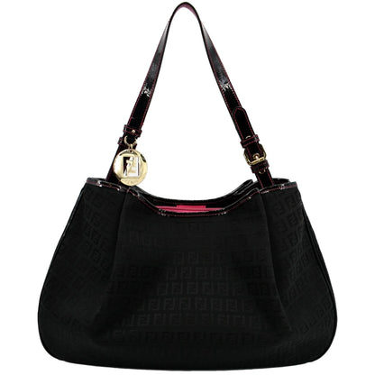 Fendi Tote Zucchino Black Tote Bag