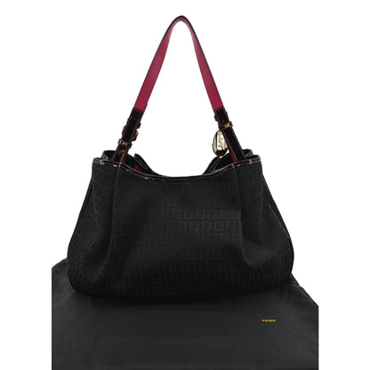 Fendi Tote Zucchino Black Tote Bag