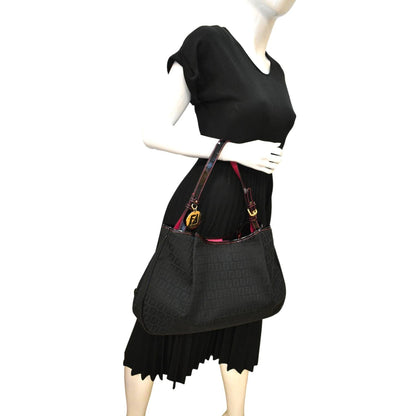 Fendi Tote Zucchino Black Tote Bag