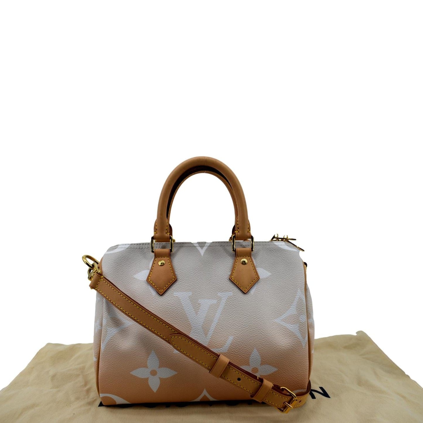 LOUIS VUITTON Bandouliere 25 By The Pool Giant Monogram Shoulder Bag Brume
