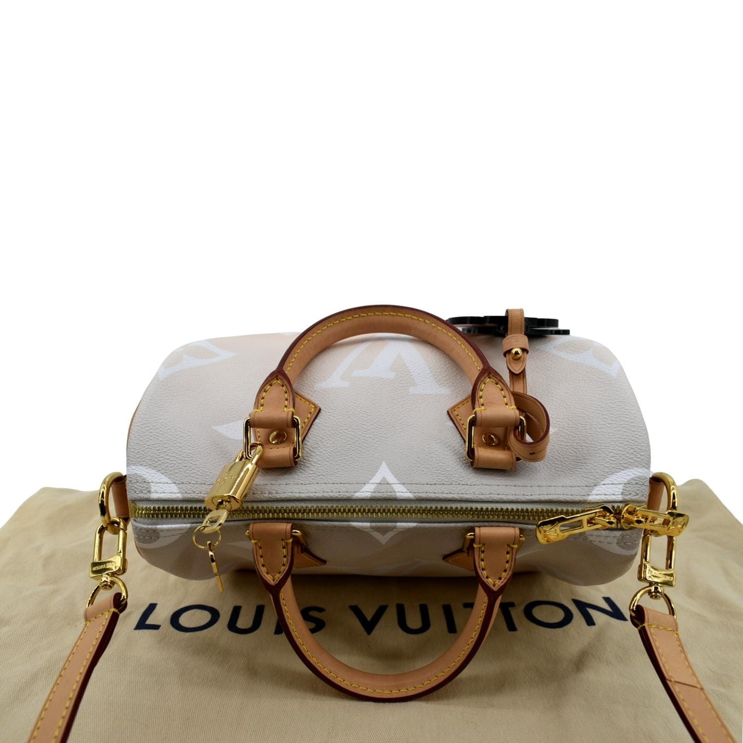 LOUIS VUITTON Bandouliere 25 By The Pool Giant Monogram Shoulder Bag Brume