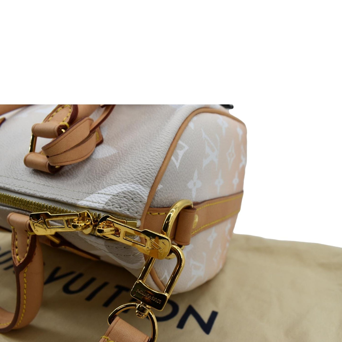 LOUIS VUITTON Bandouliere 25 By The Pool Giant Monogram Shoulder Bag Brume