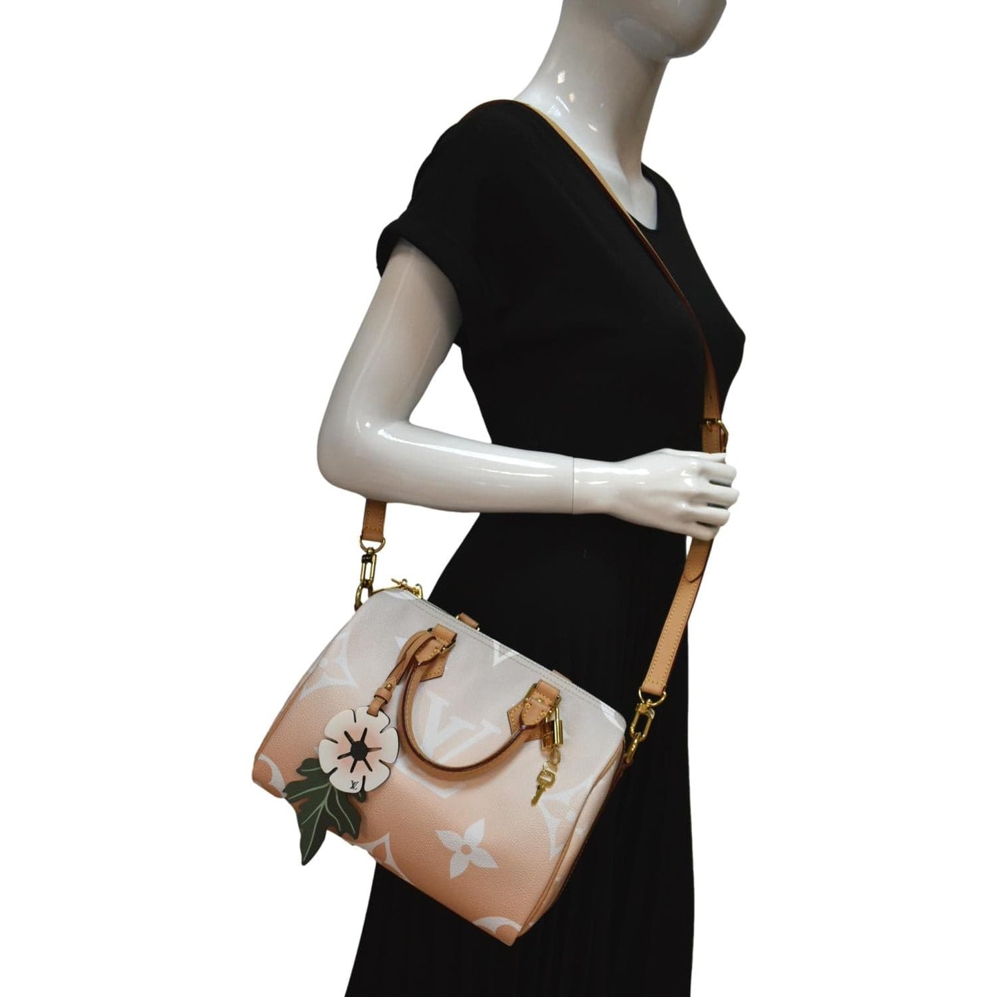 LOUIS VUITTON Bandouliere 25 By The Pool Giant Monogram Shoulder Bag Brume