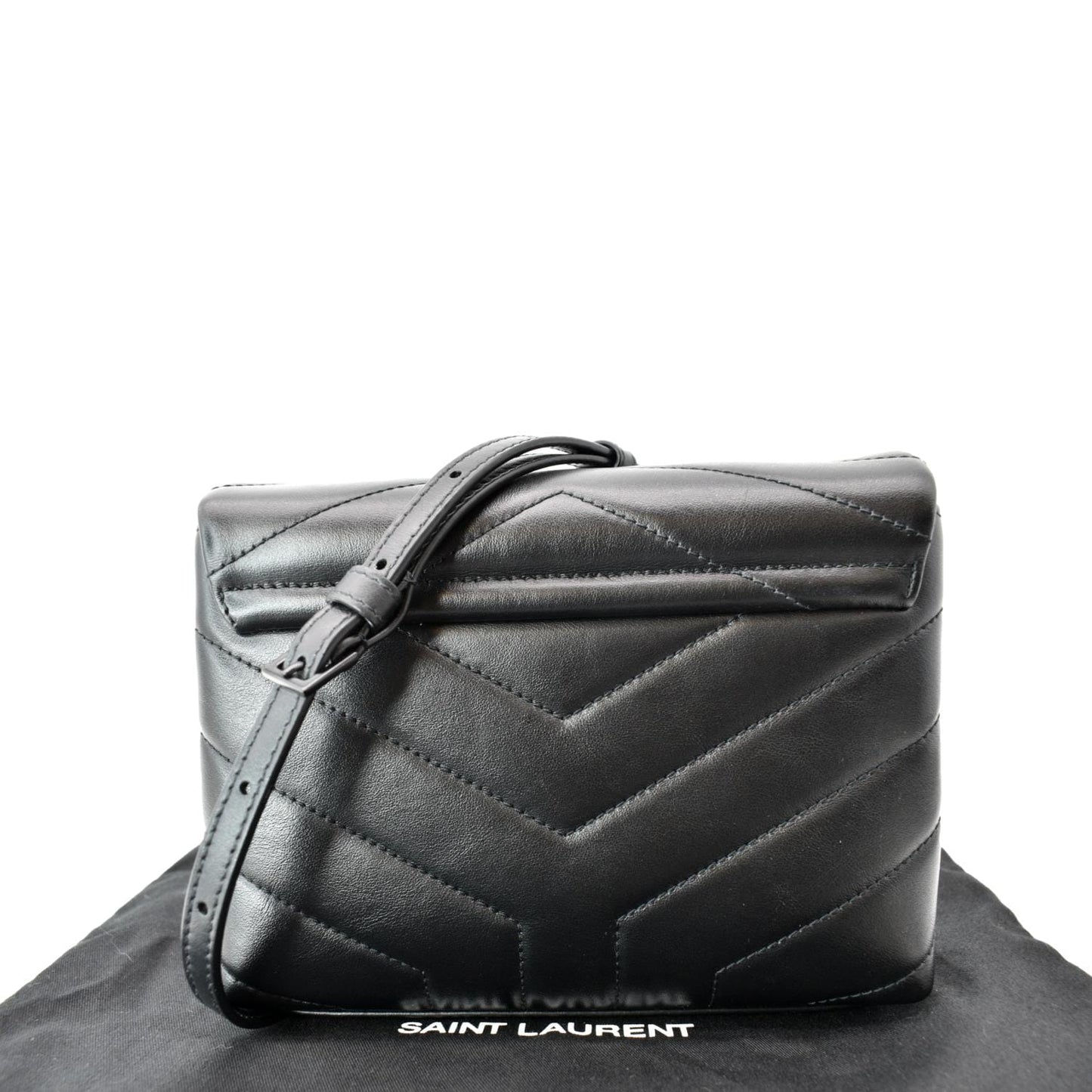 Saint Laurent Loulou Leather Black Crossbody Style 6