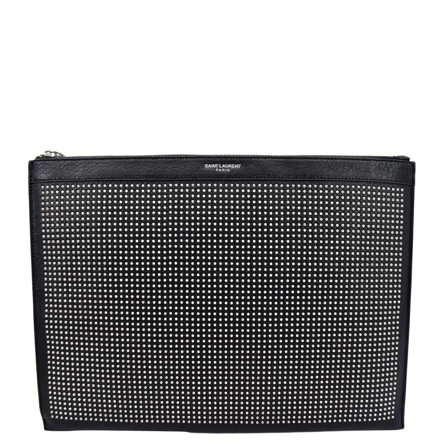 Saint Laurent Leather Black Clutch Leather