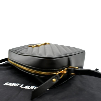 Saint Laurent Lou Leather Black Crossbody Style 15