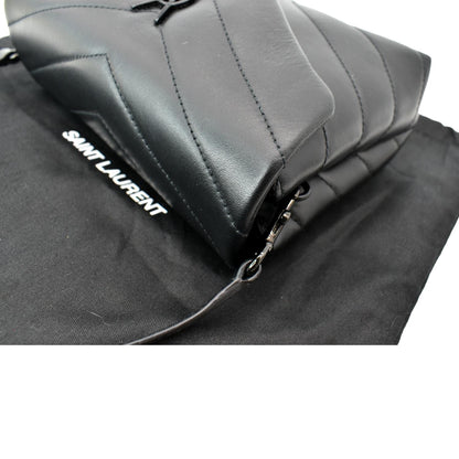 Saint Laurent Loulou Leather Black Crossbody Style 6