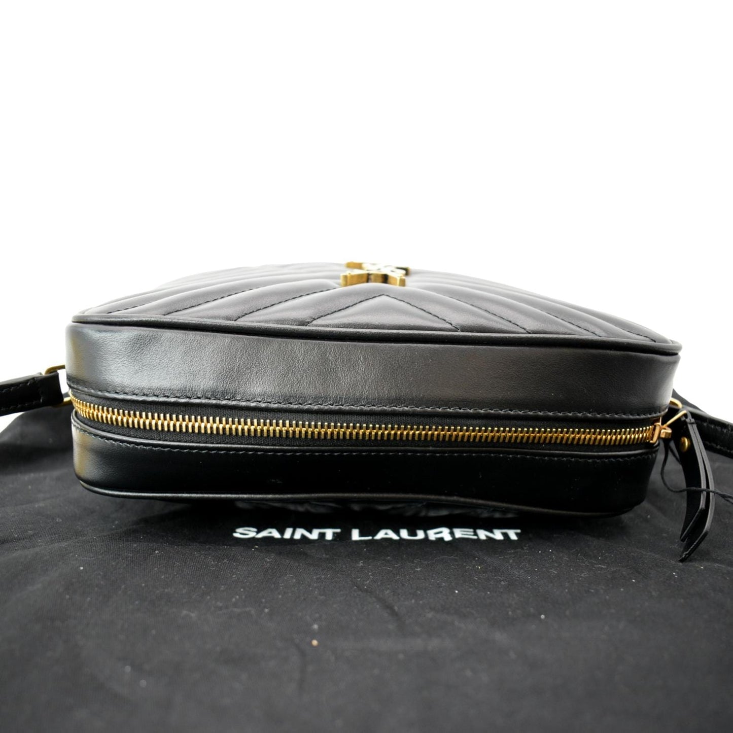 Saint Laurent Lou Leather Black Crossbody Style 14