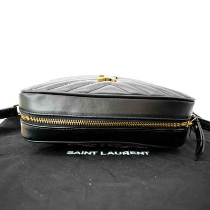 Saint Laurent Lou Leather Black Crossbody Style 14