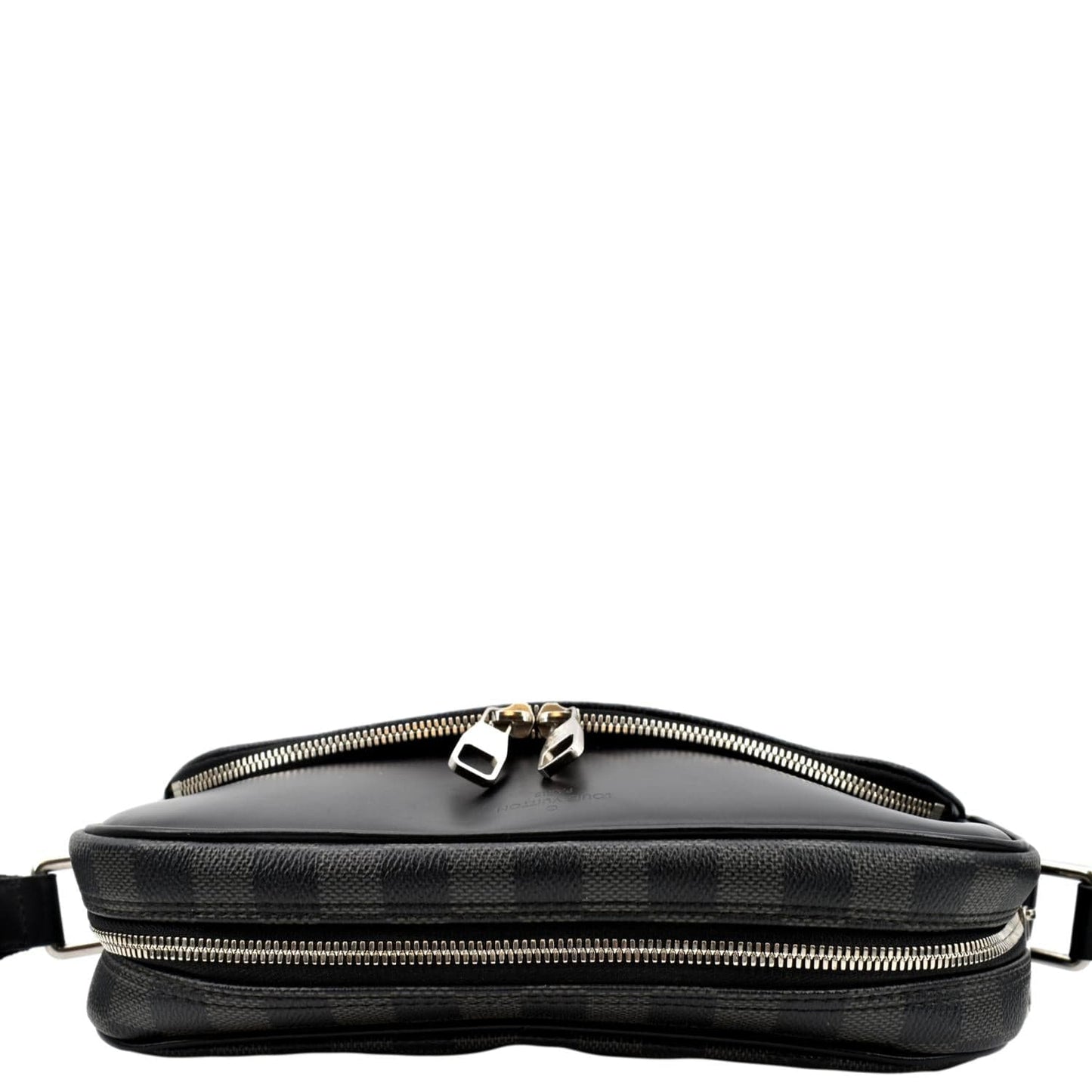 LOUIS VUITTON Dayton Reporter PM Damier Graphite Crossbody Bag Black