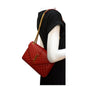 Saint Laurent Envelope Leather Red Shoulder Bag Style 9
