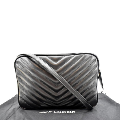 Saint Laurent Lou Leather Black Crossbody Style 16