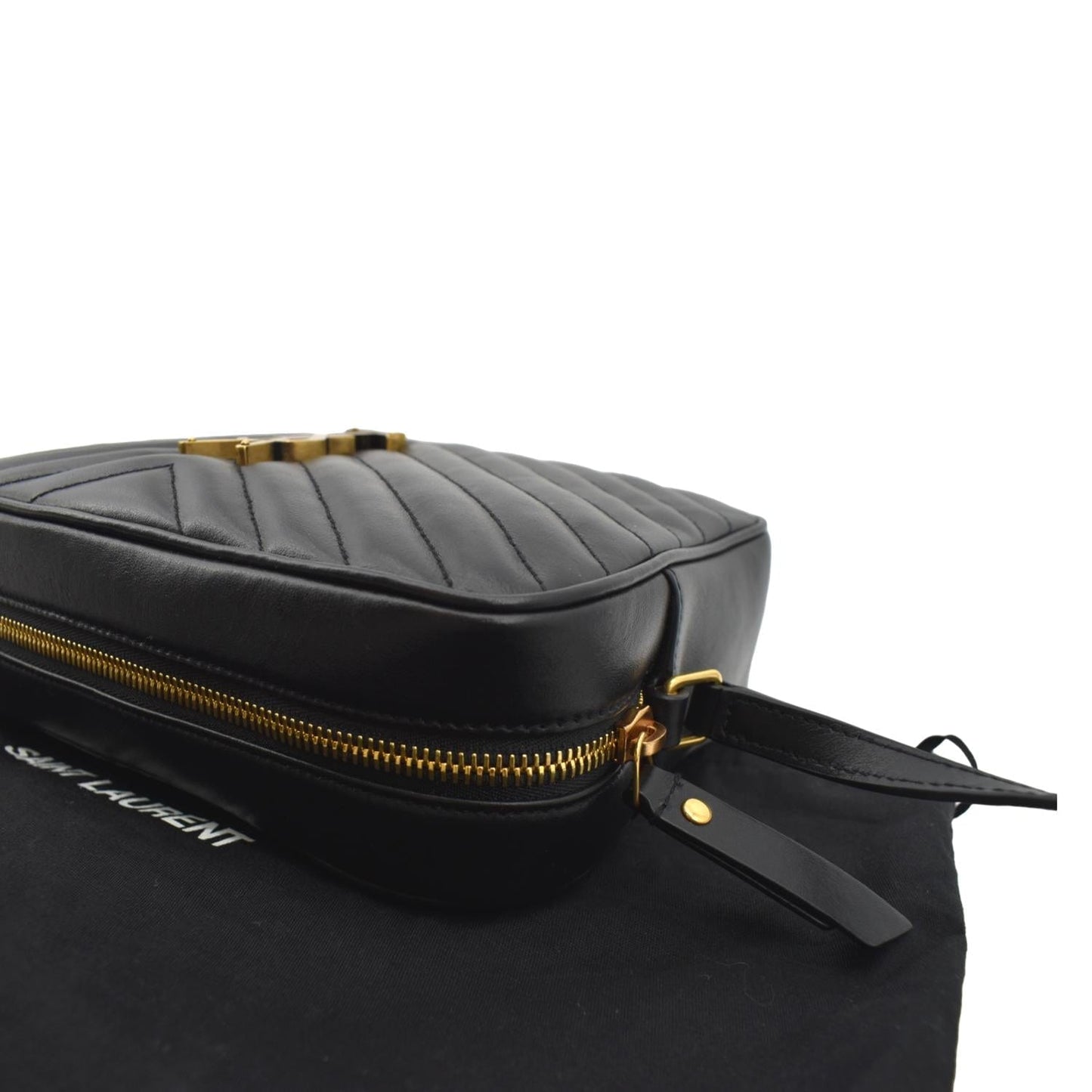 Saint Laurent Lou Leather Black Crossbody Style 16