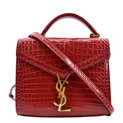 Saint Laurent Cassandra Leather Red Shoulder Bag Style 11