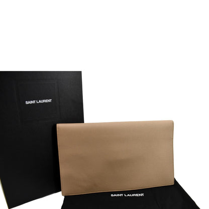 Saint Laurent Envelope Leather Beige Shoulder Bag