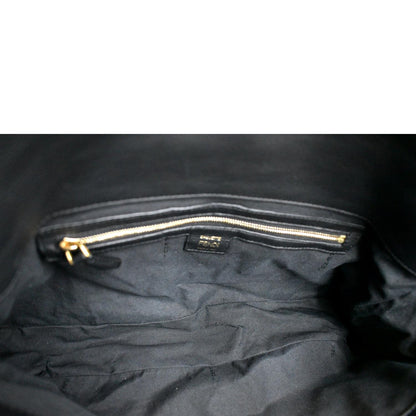 Fendi Baguette Leather Black Shoulder Bag Leather