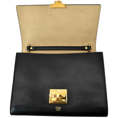 Fendi Luxury Leather Black Backpack Style 2