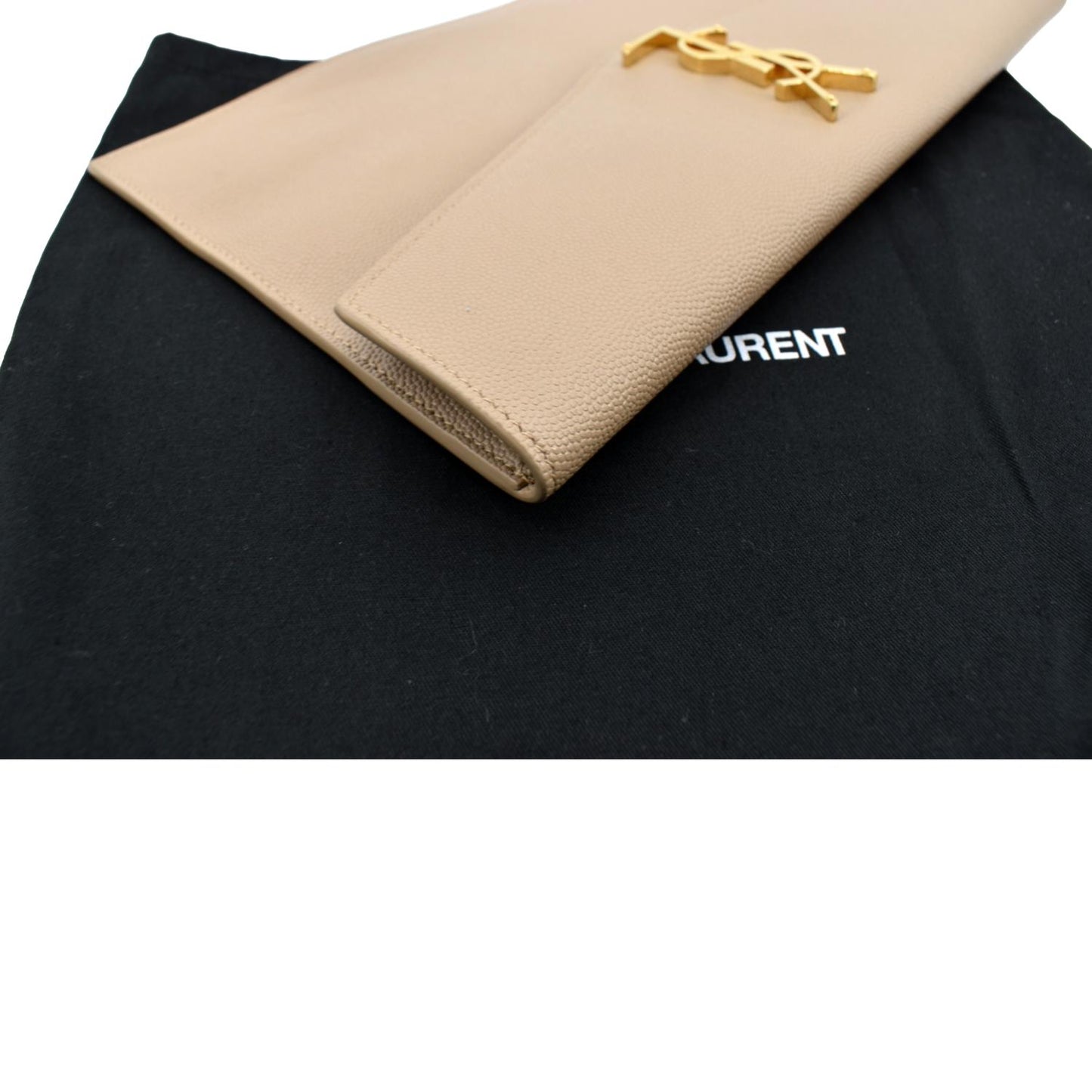 Saint Laurent Envelope Leather Beige Shoulder Bag