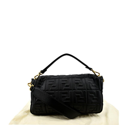 Fendi Baguette Leather Black Shoulder Bag Leather