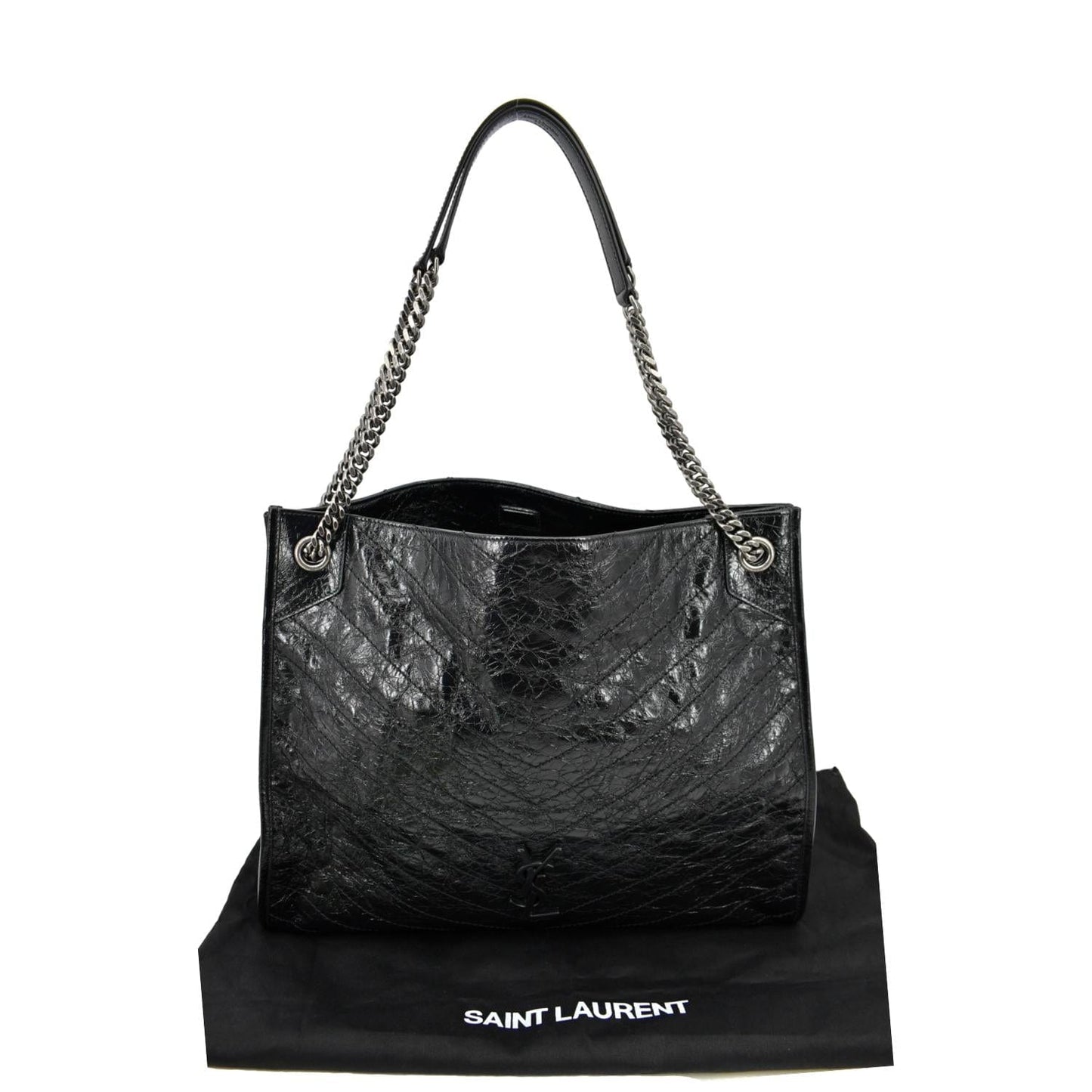 Saint Laurent Niki Leather Black Tote Bag Leather