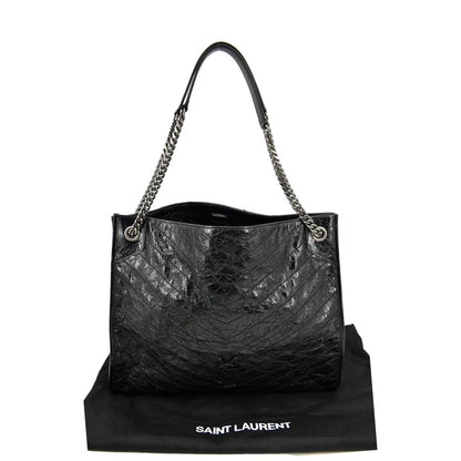 Saint Laurent Niki Leather Black Tote Bag Leather